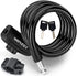 Premium Bike Lock with 2pcs Keys, Professional Bike Cable Lock of 4 Feet, Heavy Duty Bicycle Lock Cable for Strong Anti-Theft, come with 1PCS Moun...